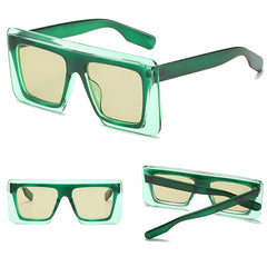 Women's Square 'High Five' Plastic Sunglasses