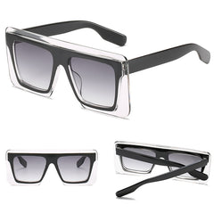 Women's Square 'High Five' Plastic Sunglasses