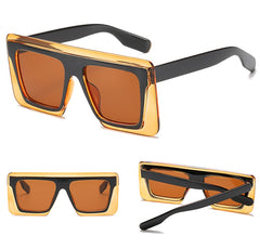 Women's Square 'High Five' Plastic Sunglasses