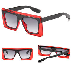 Women's Square 'High Five' Plastic Sunglasses