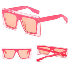 Women's Square 'High Five' Plastic Sunglasses