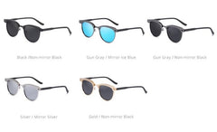 Men's Polarized Oval 'Rayne' Metal Sunglasses