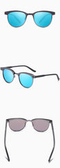 Men's Polarized Oval 'Rayne' Metal Sunglasses