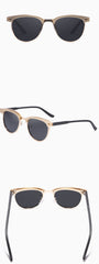 Men's Polarized Oval 'Rayne' Metal Sunglasses