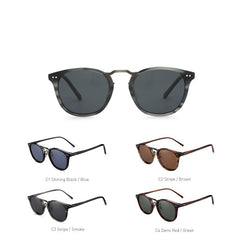 Women's Round Metal 'Tyronia' Plastic Sunglasses