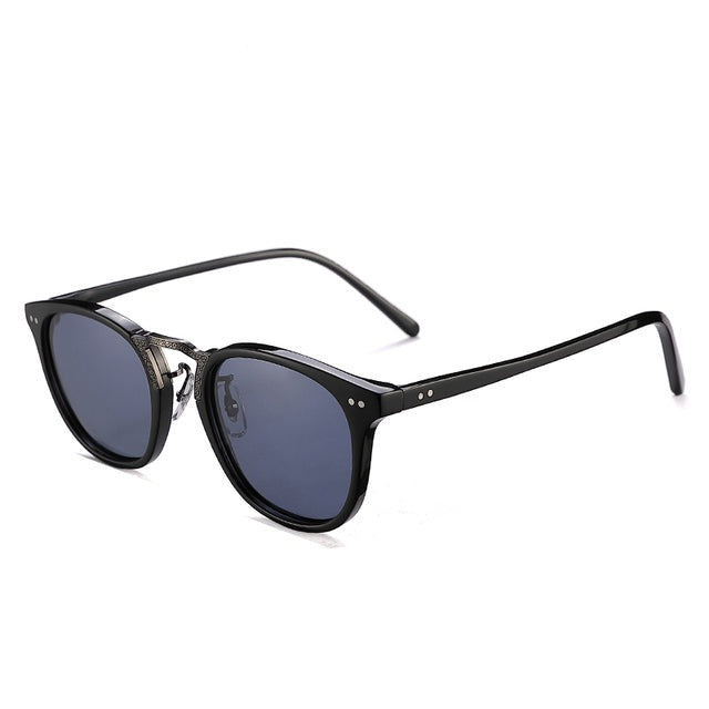 Women's Round Metal 'Tyronia' Plastic Sunglasses