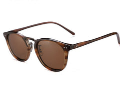 Women's Round Metal 'Tyronia' Plastic Sunglasses