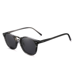 Women's Round Metal 'Tyronia' Plastic Sunglasses