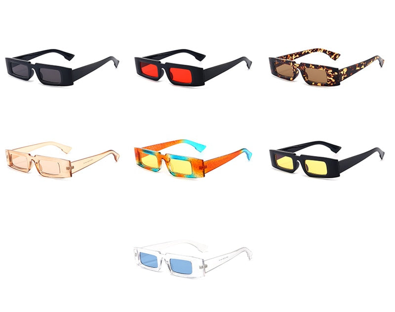 Women's Small Square 'Tiny Gnaw' Plastic Sunglasses