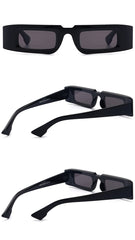 Women's Small Square 'Tiny Gnaw' Plastic Sunglasses