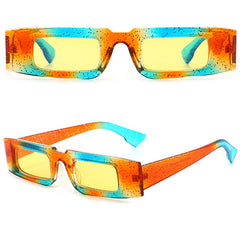 Women's Small Square 'Tiny Gnaw' Plastic Sunglasses