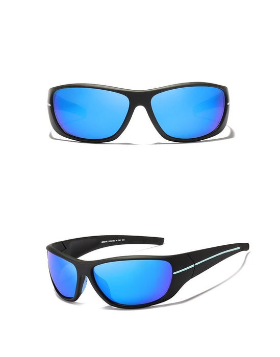 Men's Polarized Rectangular Sports 'Ultra Mega Volt' Plastic Sunglasses