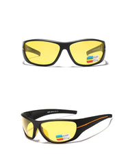 Men's Polarized Rectangular Sports 'Ultra Mega Volt' Plastic Sunglasses