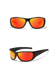 Men's Polarized Rectangular Sports 'Ultra Mega Volt' Plastic Sunglasses