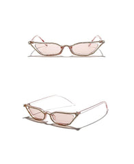 Women's Retro Small Cat Eye 'Darling Baby' Plastic Sunglasses