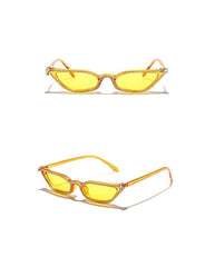 Women's Retro Small Cat Eye 'Darling Baby' Plastic Sunglasses