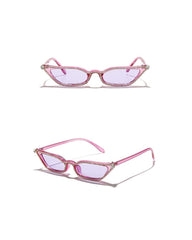 Women's Retro Small Cat Eye 'Darling Baby' Plastic Sunglasses