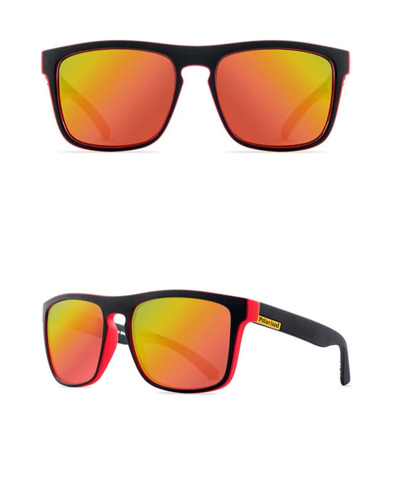 Men's Rectangular Sports 'Chopper Cymon' Plastic Sunglasses