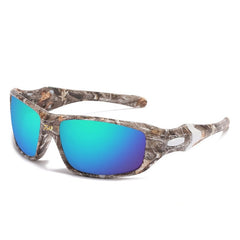 Men's Rectangular Polarized 'Thor' Plastic Sports Sunglasses