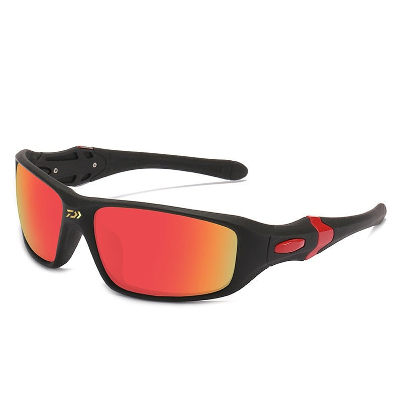 Men's Rectangular Polarized 'Thor' Plastic Sports Sunglasses