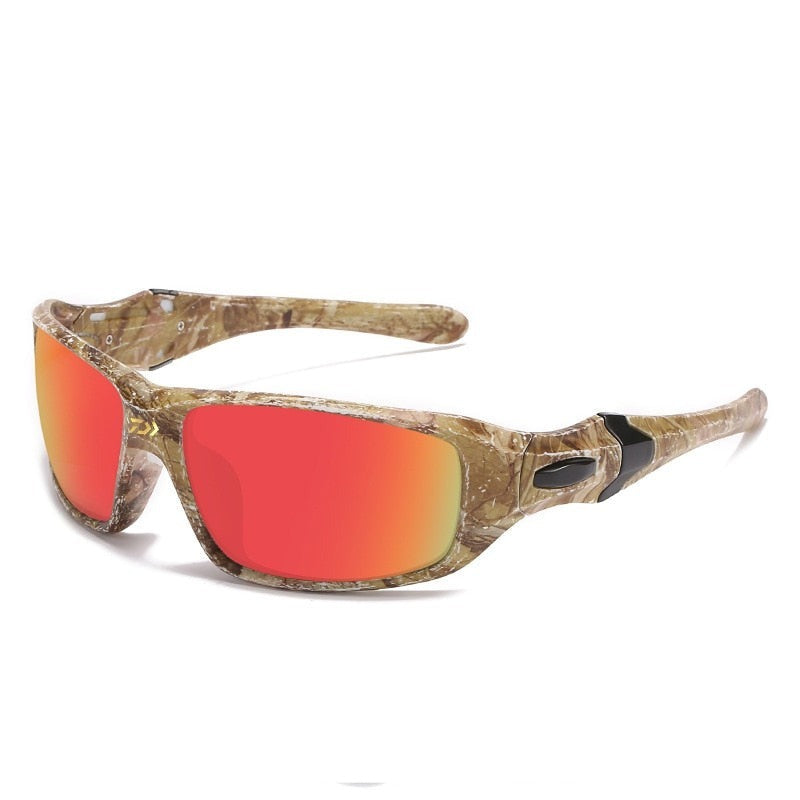 Men's Rectangular Polarized 'Thor' Plastic Sports Sunglasses