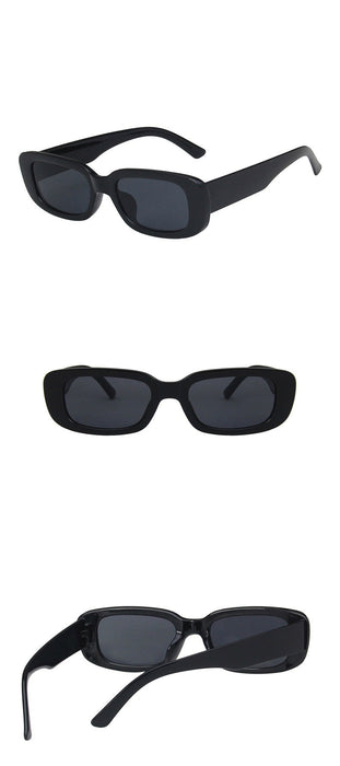 Women's Small Rectangular 'Sasha' Plastic Sunglasses