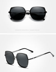 Women's Oversize Butterfly 'Shibuya' Metal Sunglasses