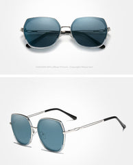 Women's Oversize Butterfly 'Shibuya' Metal Sunglasses