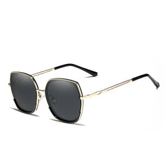 Women's Oversize Butterfly 'Shibuya' Metal Sunglasses