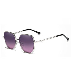 Women's Oversize Butterfly 'Shibuya' Metal Sunglasses