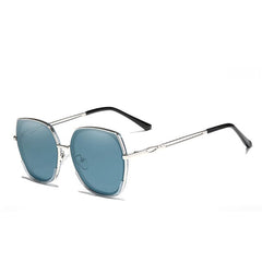 Women's Oversize Butterfly 'Shibuya' Metal Sunglasses