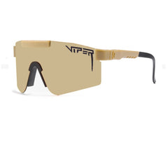 Men's Oversized Rectangle 'Sebatian' Plastic Sports Sunglasses