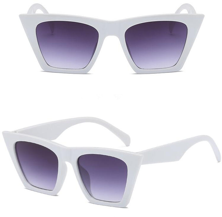 Women's Polycarbonate Square 'Moira' Plastic Sunglasses