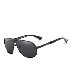 Unisex Polarized Rectangular 'Alyx Slider' Metal Sunglasses