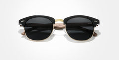 Men's Polarized Oval 'Flynn' Wooden Sunglasses