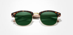 Men's Polarized Oval 'Flynn' Wooden Sunglasses