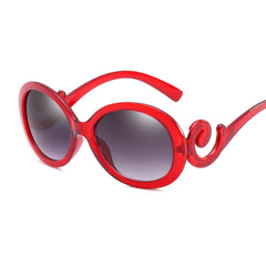 Women's Oversized Oval 'Audrey Hepburn' Plastic Sunglasses