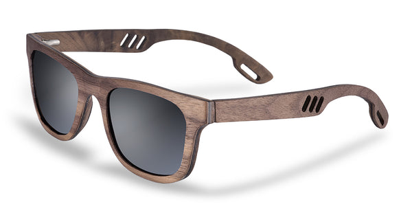 Unisex Square Vintage 'Janette' Wooden Sunglasses