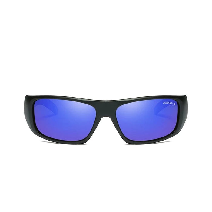 Men's Sport Rectangular 'Bery' Plastic Polarized Sunglasses