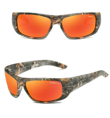 Men's Sport Rectangular 'Bery' Plastic Polarized Sunglasses