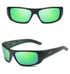 Men's Sport Rectangular 'Bery' Plastic Polarized Sunglasses