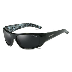 Men's Sport Rectangular 'Bery' Plastic Polarized Sunglasses