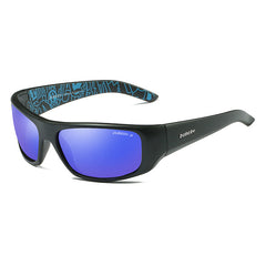 Men's Sport Rectangular 'Bery' Plastic Polarized Sunglasses