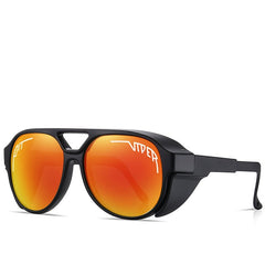 Unisex Outdoor Round Polarized 'Punk Astro' Plastic Sunglasses