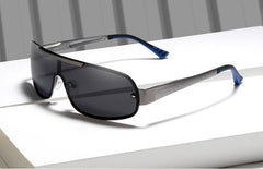 Men's Polarized Rectangle 'Gafas' Metal Sunglasses