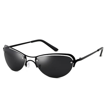 Women's Ultralight Oval 'Matrix Trinity' Metal Sunglasses