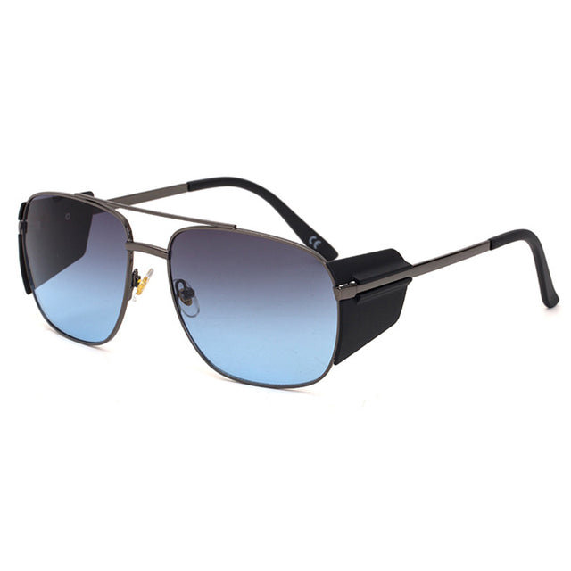 Unisex Square Gradient 'Grand Thunder' Metal Sunglasses
