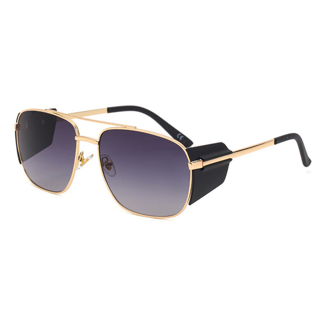 Unisex Square Gradient 'Grand Thunder' Metal Sunglasses