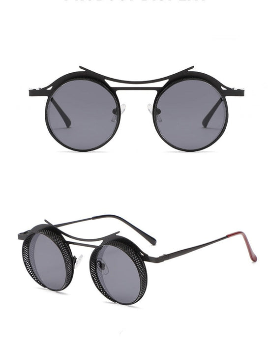 Men's Vintage Round 'Nova Freak' Metal Sunglasses