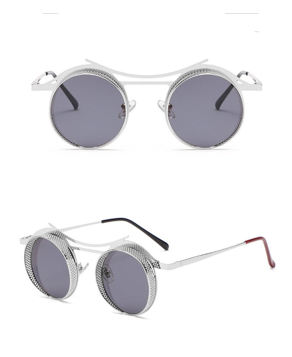 Men's Vintage Round 'Nova Freak' Metal Sunglasses